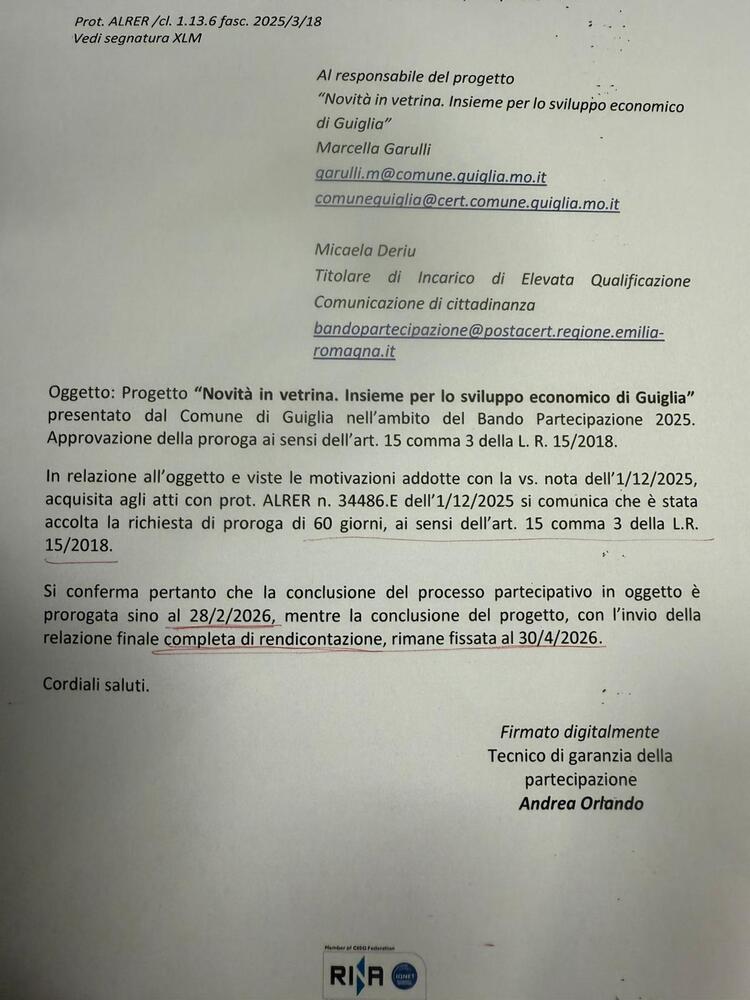 Autorizzazione proroga
