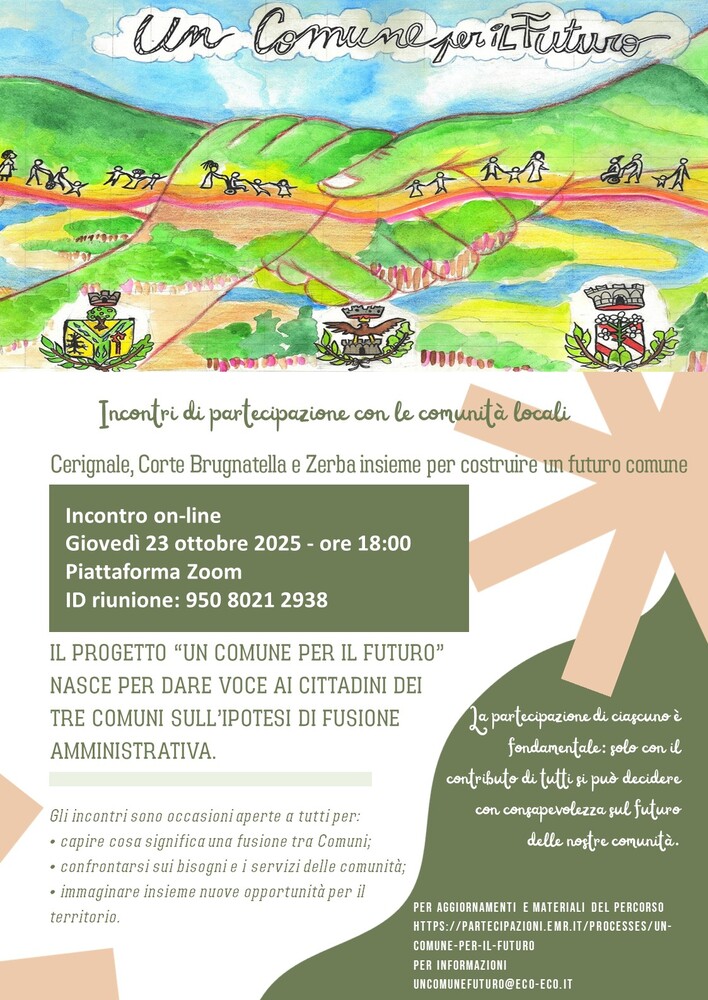 Cerignale, Corte Brugnatella e Zerba insieme per costruire un futuro comune. Incontro on-line di partecipazione con le comunità locali.